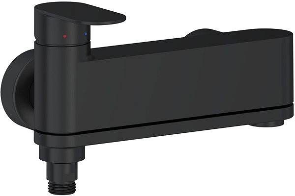 Tap Ravak CR II 022.20BL Bathroom wall-mounted mixer without set, black ...