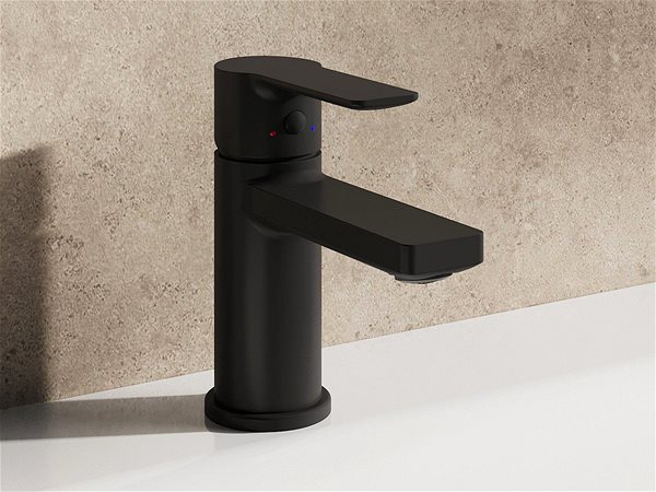 Tap Ravak SL 012.20BL Washbasin faucet 135 mm, without drain, black ...