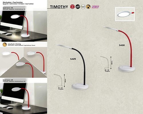 Tischlampe RABALUX Timothy schwarz ...