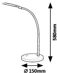 Tischlampe RABALUX Timothy schwarz ...