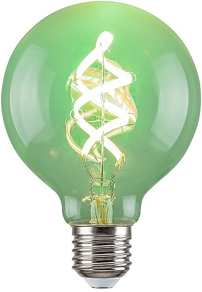 LED bulb Rabalux LED bulb Spiral Filament Amber G95 RGB 4W E27 .