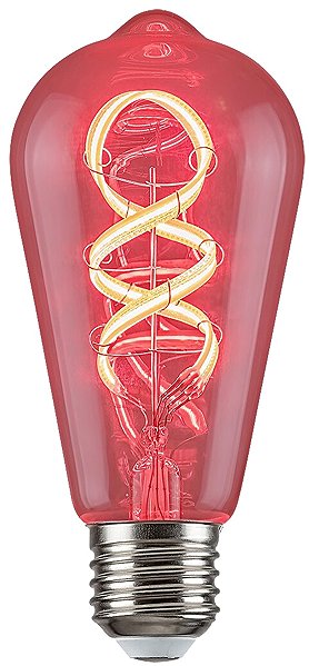 LED bulb Rabalux LED bulb Spiral Filament Amber ST64 4W E27 .