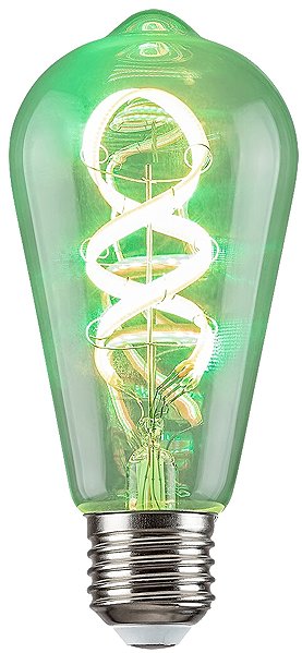 LED bulb Rabalux LED bulb Spiral Filament Amber ST64 4W E27 .