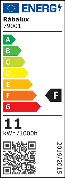 LED bulb Rabalux LED bulb E27 A60 11W 1050lm Energy label