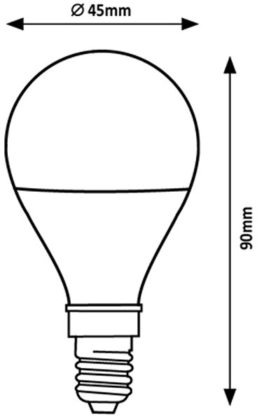 LED bulb Rabalux LED Smart Wifi bulb E14 G45 5W .
