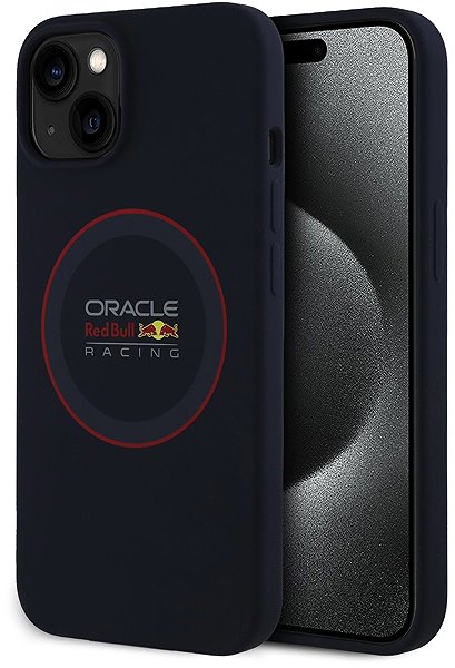 Handyhülle Red Bull Silicone Red Ring MagSafe Back Cover für iPhone 13 Navy ...
