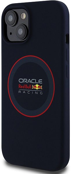 Handyhülle Red Bull Silicone Red Ring MagSafe Back Cover für iPhone 15 Navy ...
