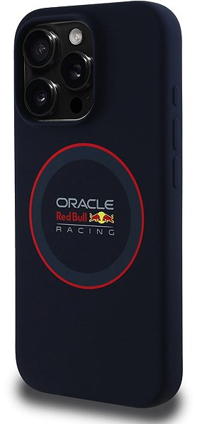 Handyhülle Red Bull Silicone Red Ring MagSafe Back Cover für iPhone 16 Pro Navy ...
