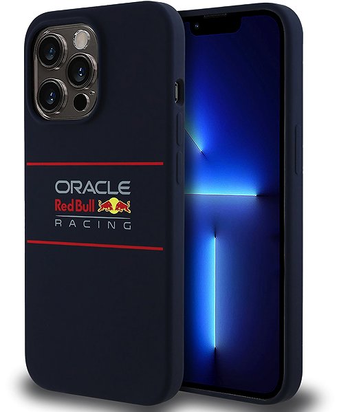 Handyhülle Red Bull Silicone Horizontal Logo MagSafe Back Cover für iPhone 13 Pro Navy ...
