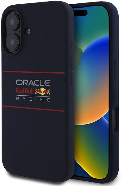Handyhülle Red Bull Silicone Horizontal Logo MagSafe Back Cover für iPhone 16 Navy ...