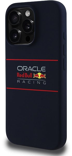 Handyhülle Red Bull Silicone Horizontal Logo MagSafe Back Cover für iPhone 16 Pro Navy ...