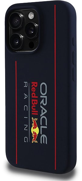 Handyhülle Red Bull Silicone Vertical Logo MagSafe Back Cover für iPhone 15 Pro Navy ...