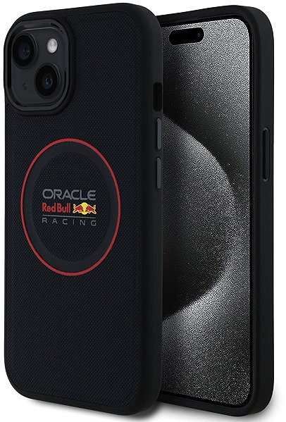 Handyhülle Red Bull PU Leather Red Ring MagSafe Back Cover für iPhone 14 Navy ...
