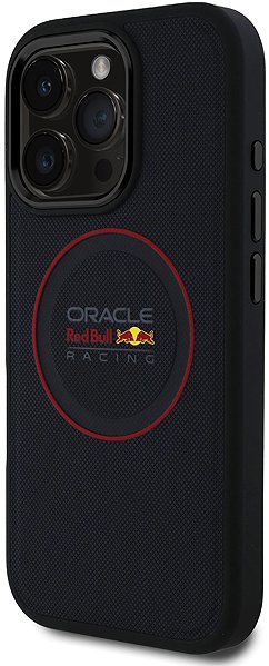 Handyhülle Red Bull PU Leather Red Ring MagSafe Back Cover für iPhone 16 Pro Navy ...