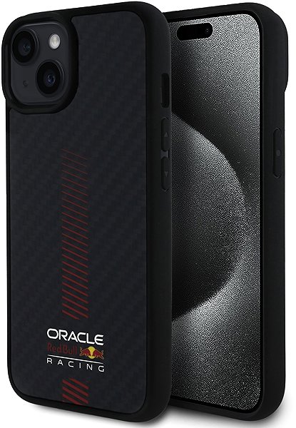 Handyhülle Red Bull Carbon Powerbar MagSafe Back Cover für iPhone 14 Black ...