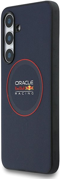 Handyhülle Red Bull PU Leder Rot Ring MagSafe Back Cover für Samsung Galaxy S25 FE Navy ...