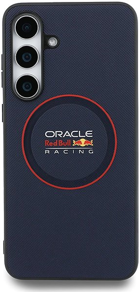 Handyhülle Red Bull PU Leder Rot Ring MagSafe Back Cover für Samsung Galaxy S25 FE Navy ...