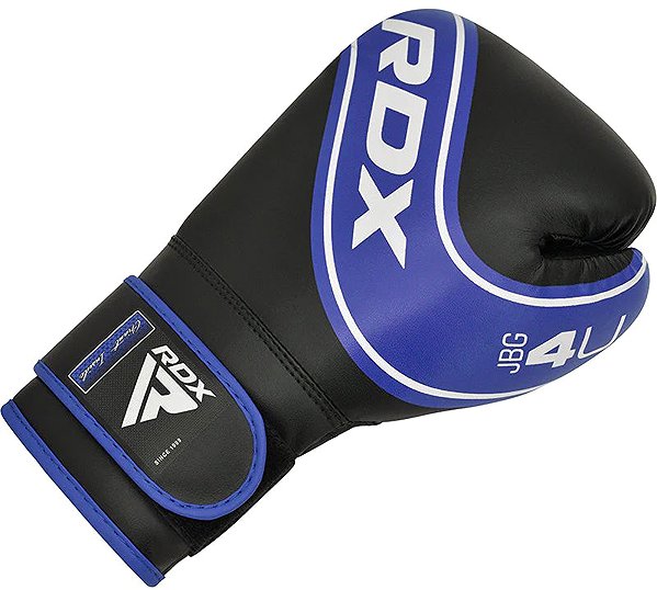 Boxing gloves RDX Kids boxing gloves 4B Robo, blue-black, 4 oz .