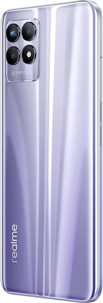 Mobiltelefon Realme 8i 64GB lila Hátoldal