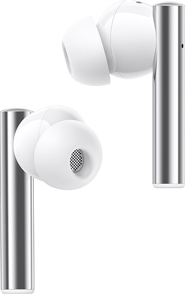 Kabellose Kopfhörer Realme Buds Air 2 White Seitlicher Anblick