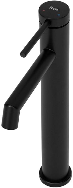 Tap REA Basin mixer Foss BLACK Matt High (REA-B5320) ...