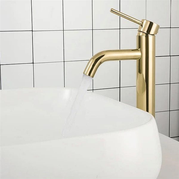 Tap REA High basin mixer Lungo gold (REA-B9409) ...