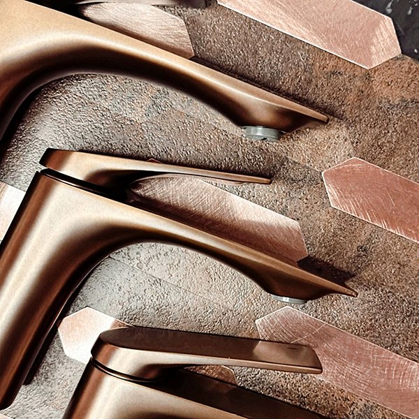 Tap REA AVALON washbasin mixer, Brush Copper (REA-B0493) ...