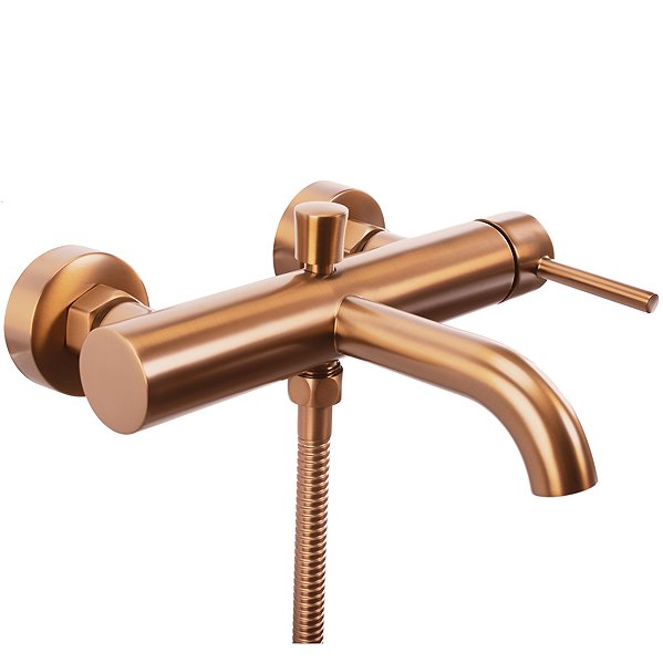 Tap REA LUNGO bath mixer, Brush Copper (REA-B1115) ...