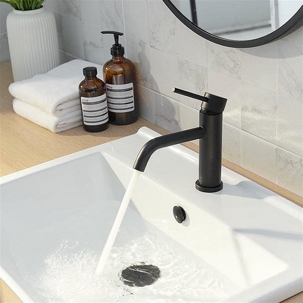 Tap REA Basin mixer Lungo black (REA-B4102) ...