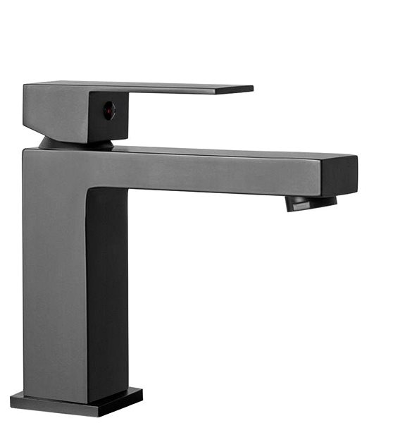 Tap REA Washbasin mixer Fenix low black matt (REA-B7894) ...