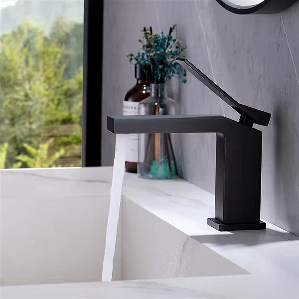 Tap REA Duet basin mixer black (REA-B4412) ...