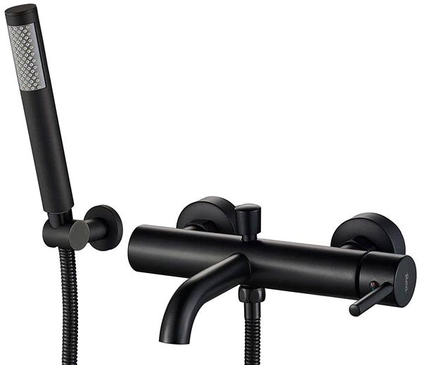 Tap REA Bathtub mixer 150 mm Lungo black (REA-B6634) ...
