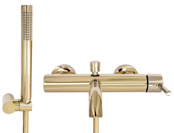 Tap REA Bath tub mixer 150 mm Lungo L gold (REA-B6635) ...