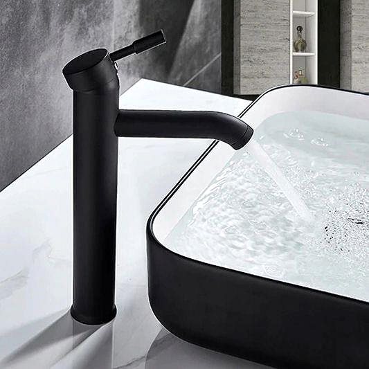 Tap REA High basin mixer Graf black (REA-B8665) ...