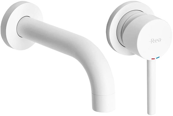 Tap REA Undermount basin mixer Lungo white + BOX (REA-B9559) ...