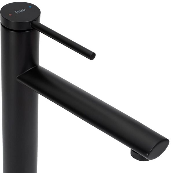 Tap REA Basin mixer OVAL black (REA-B6511) ...