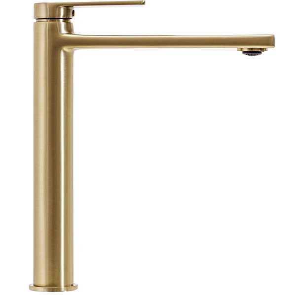 Tap REA Bathroom Sink Faucet Verso Brush Brushed Gold (REA-B6564) ...