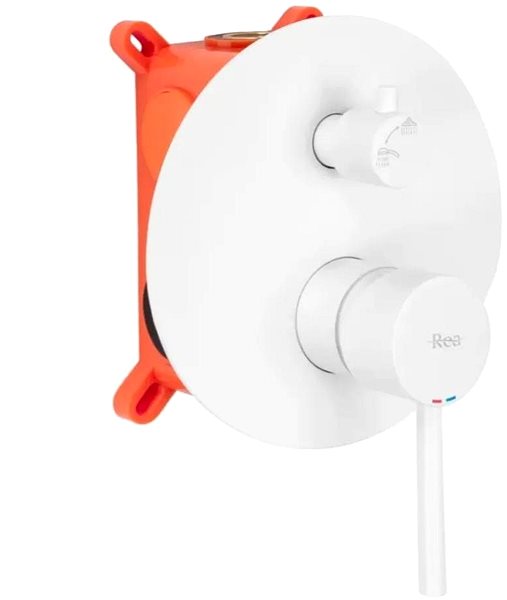 Tap REA Soaking tub mixer Lungo white + Box (REA-B6440) ...