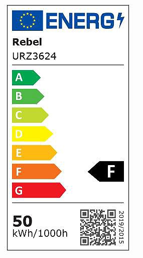 LED Reflector REBEL URZ3624 LED spotlight 50 W, 6500 K, 230 V Energy label