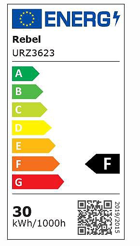 LED Reflector REBEL URZ3623 LED spotlight 30 W, 6500 K, 230 V Energy label