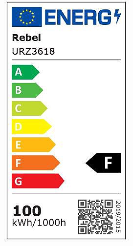 LED Reflector REBEL URZ3618 LED spotlight 100 W, 4000 K, 230 V Energy label