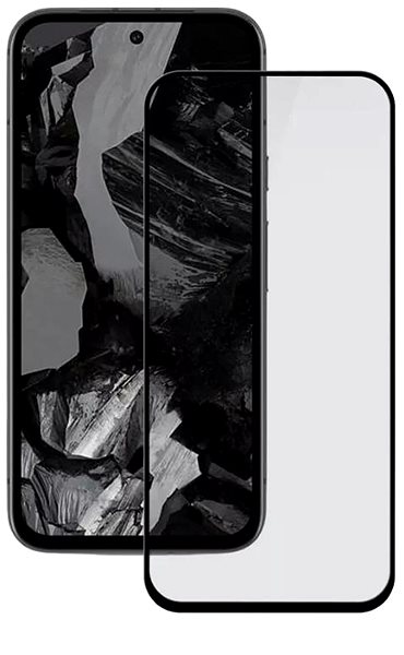 Glass Screen Protector RedGlass Tempered glass Google Pixel 8a 5D black ...