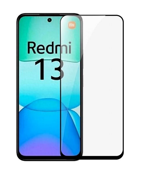 Glass Screen Protector RedGlass Tempered glass Xiaomi Redmi 13 5D black ...