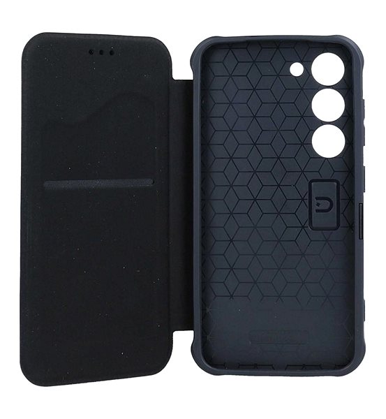 Puzdro na mobil TopQ Puzdro Samsung S23 RAZOR Leather knižkové čierne 96148 ...