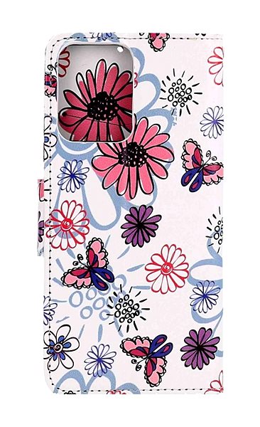 Puzdro na mobil TopQ Puzdro Xiaomi Redmi Note 12 5G knižkové Flowers 95650 ...