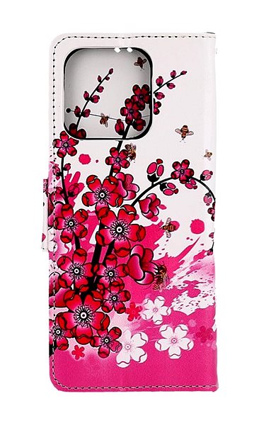 Puzdro na mobil TopQ Puzdro Xiaomi Redmi 12C knižkové Kvietky 95559 ...