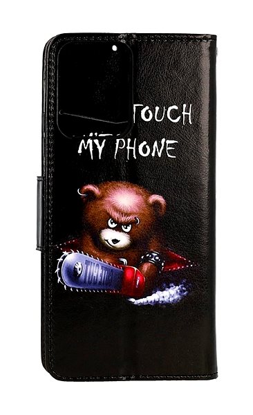 Puzdro na mobil TopQ Puzdro Xiaomi Redmi Note 12 5G knižkové Don't Touch medvedík 95646 ...