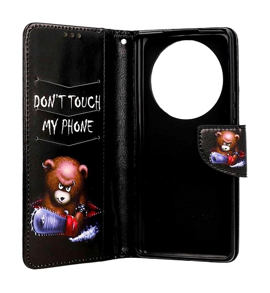 Puzdro na mobil TopQ Puzdro Honor Magic5 Lite 5G knižkové Don't Touch medvedík 95510 ...