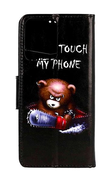 Puzdro na mobil TopQ Puzdro Xiaomi Redmi Note 12 Pro 5G knižkové Don't Touch medvedík 95693 ...