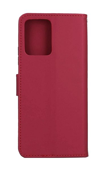 Puzdro na mobil TopQ Puzdro Xiaomi Redmi Note 12 5G knižkové vínové s mačičkou 96462 ...